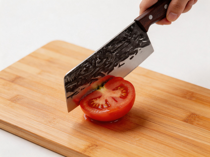 🔪 Chef Knife | High-Carbon Steel Kitchen | Cook Hammered Finish