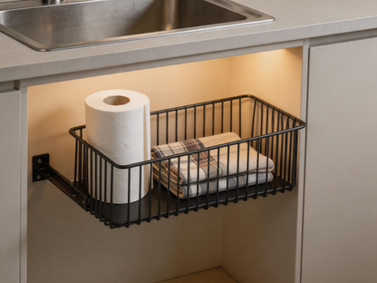 🧺 Storage Organizer | Steel Under-Sink Kitchen | Homeowner Sleek Pullout