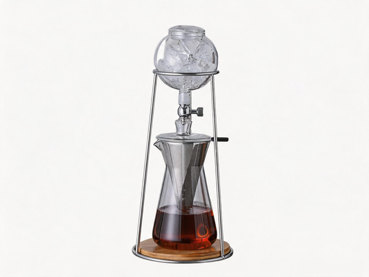 🧊 Cold-Brew Maker | Glass Steel Countertop | Coffee-Lover Tower Drip