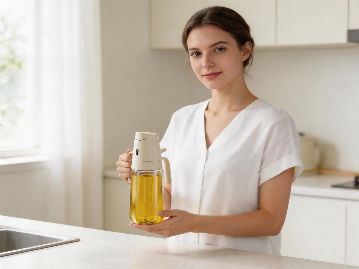 🫒 Oil Dispenser | Glass Kitchen | Home Cooks | Sleek Pouring