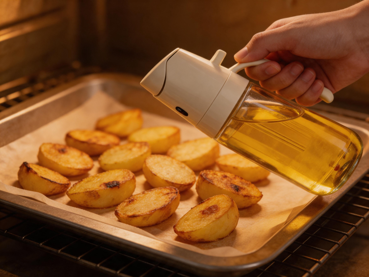 🫒 Oil Dispenser | Glass Kitchen | Home Cooks | Sleek Pouring
