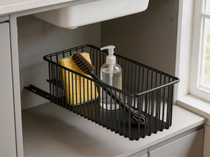 🧺 Storage Organizer | Steel Under-Sink Kitchen | Homeowner Sleek Pullout