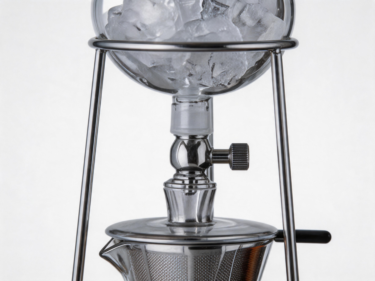 🧊 Cold-Brew Maker | Glass Steel Countertop | Coffee-Lover Tower Drip