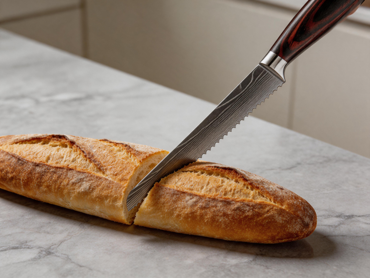 🍞 Bread Knife | Stainless Steel Kitchen | Baker Serrated Precision
