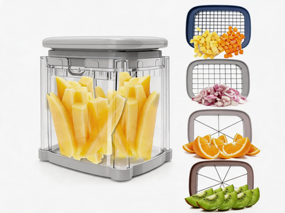 🥕 Vegetable Chopper | Stainless Steel Kitchen Prep | Home-Cook Multi-Cut