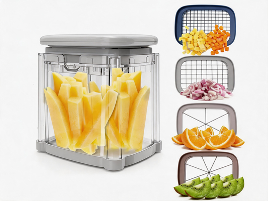 🥕 Vegetable Chopper | Stainless Steel Kitchen Prep | Home-Cook Multi-Cut
