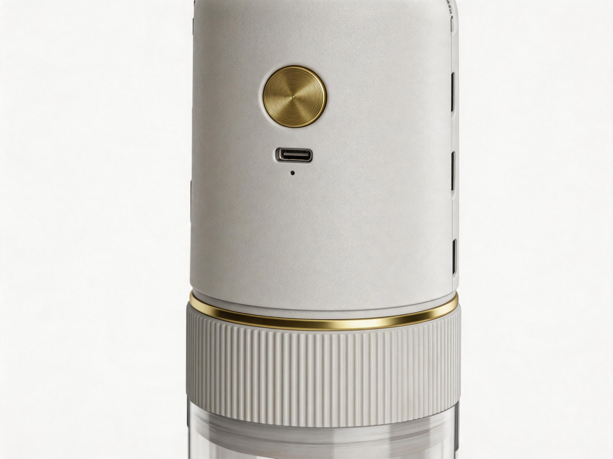 ☕ Coffee Grinder | Plastic Travel | Coffee Lover | Sleek Compact
