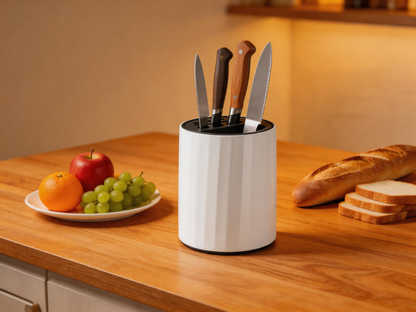 🔪 Knife Organizer | Stainless-Steel Kitchen | Chef Gift | 360° Rotation