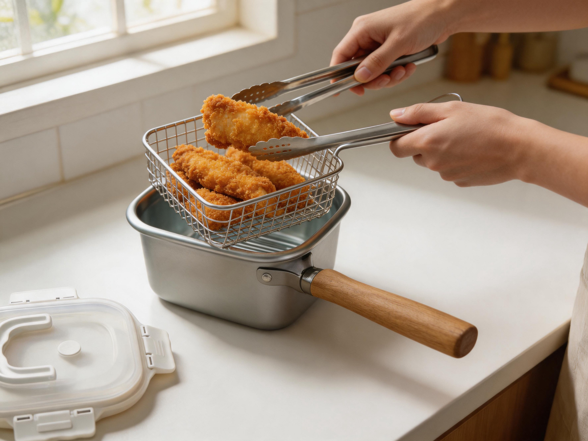 🍳 Deep-Fryer | Stainless Steel Home Kitchen | Foodie Crispy Finish
