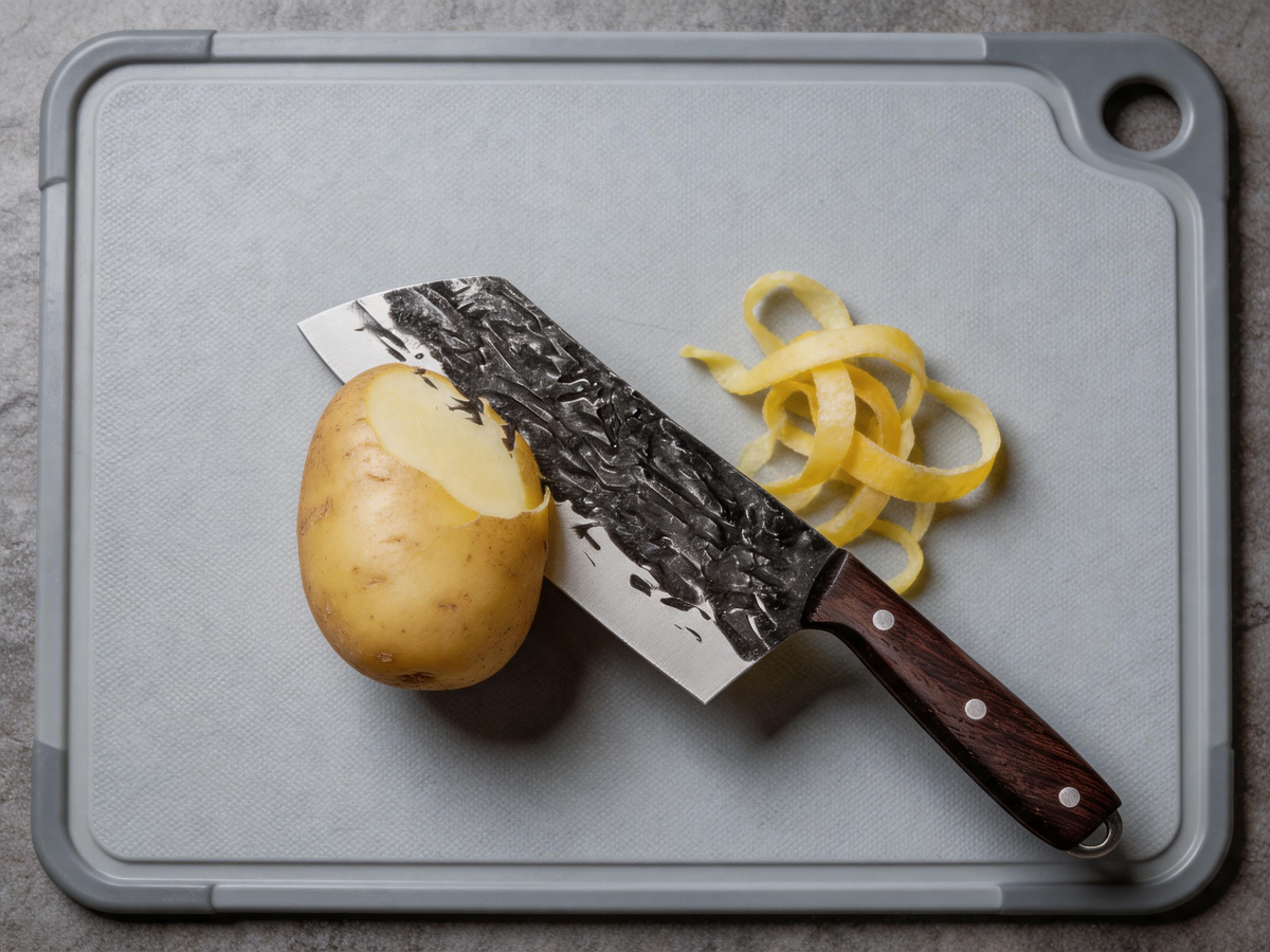 🔪 Chef Knife | High-Carbon Steel Kitchen | Cook Hammered Finish