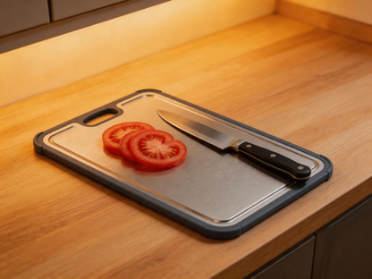 🔪 Cutting-Board | Stainless Steel Kitchen Prep | Home-Chef Modern Finish