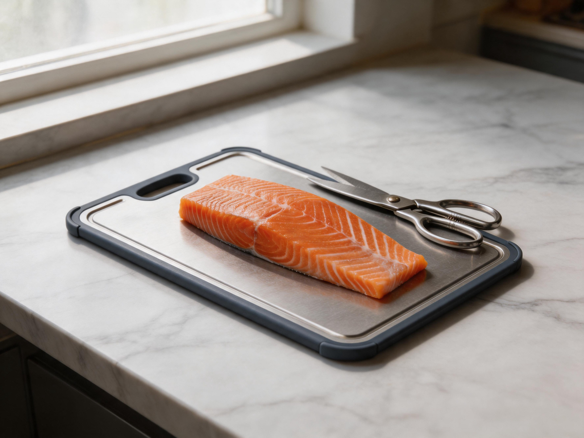 🔪 Cutting-Board | Stainless Steel Kitchen Prep | Home-Chef Modern Finish