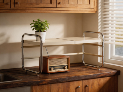 🏠 Kitchen Organizer | Metal Countertop Storage | Homeowner Expandable Design