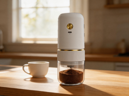 ☕ Coffee Grinder | Plastic Travel | Coffee Lover | Sleek Compact