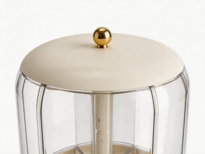 🌾 Grain Dispenser | Clear Plastic Pantry | Housewarming Six-Compartment Rotation