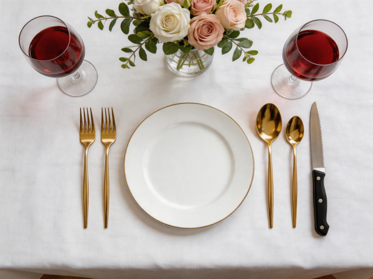 🍽️ Steak-Set | Stainless-Steel Dining Host Gift | Golden Six-Piece Elegance